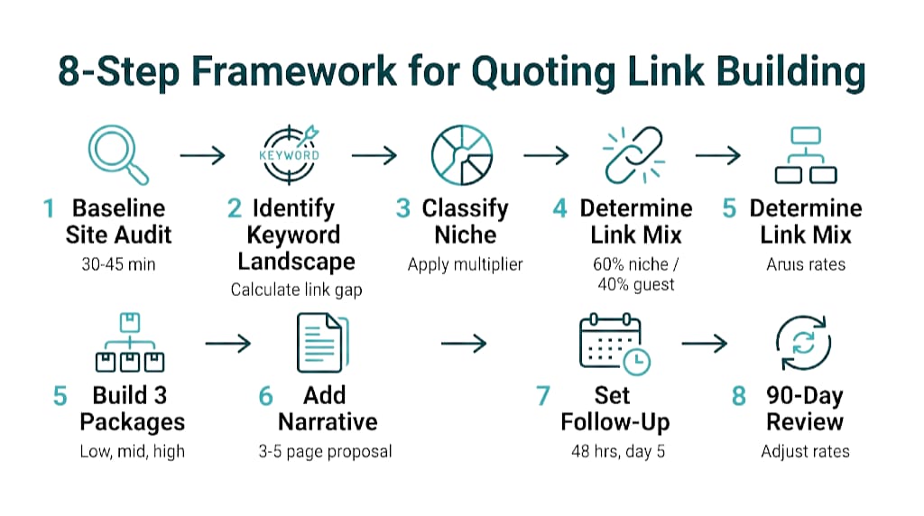 A Step-by-Step Framework for Quoting Link Building to a New Client