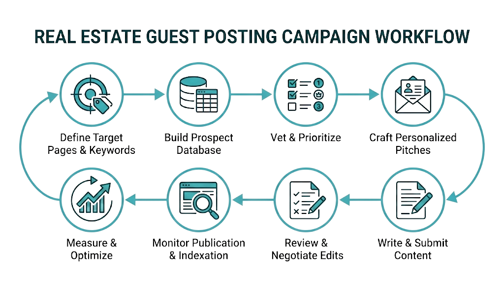 A Step-by-Step Real Estate Guest Posting Campaign Framework