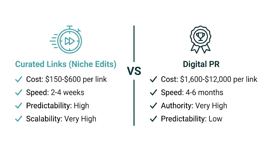 Digital PR vs Curated Links
