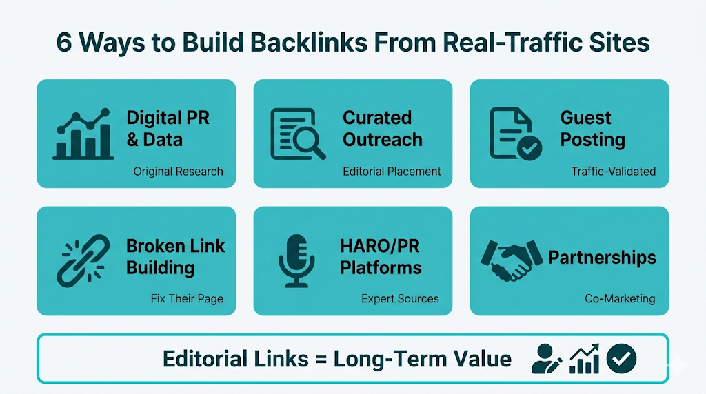 How to Build Backlinks From Real-Traffic Sites Without Paying for Spam