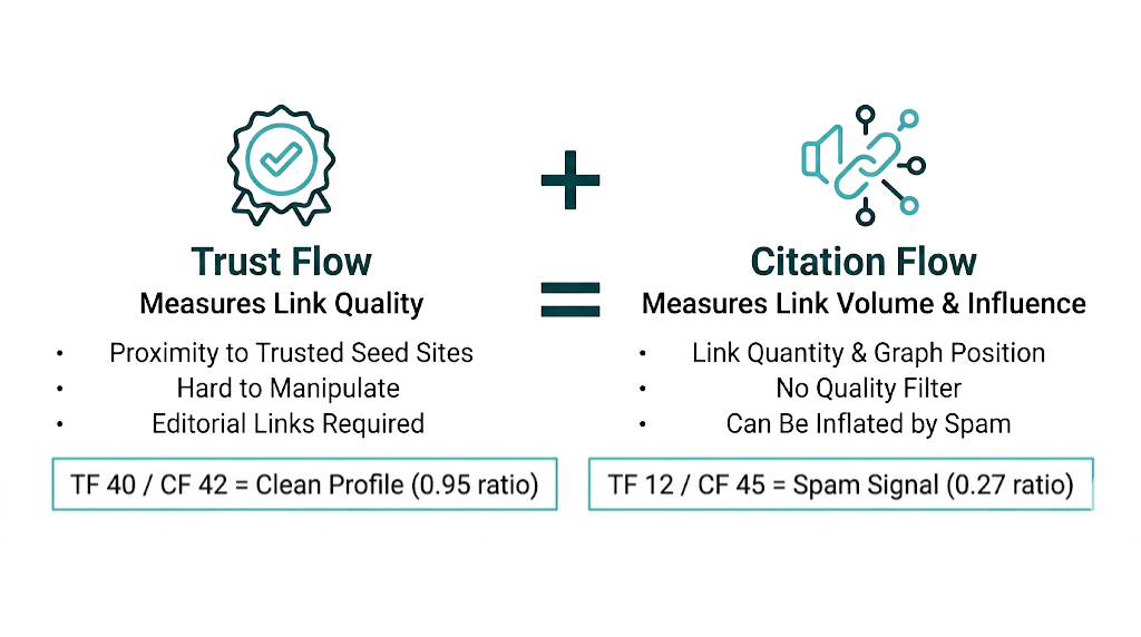 Majestic Trust Flow vs Citation Flow