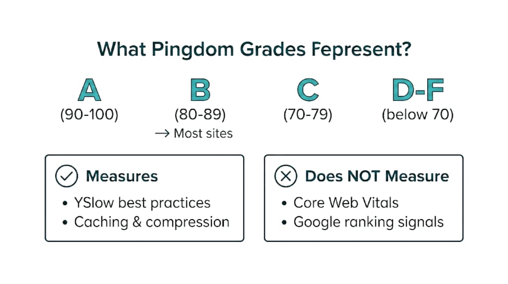 Reading Pingdom's Performance Grade
