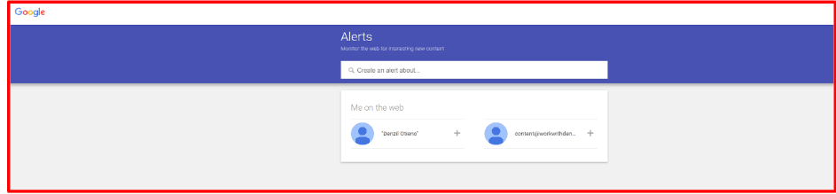 Google Alerts — Tracker