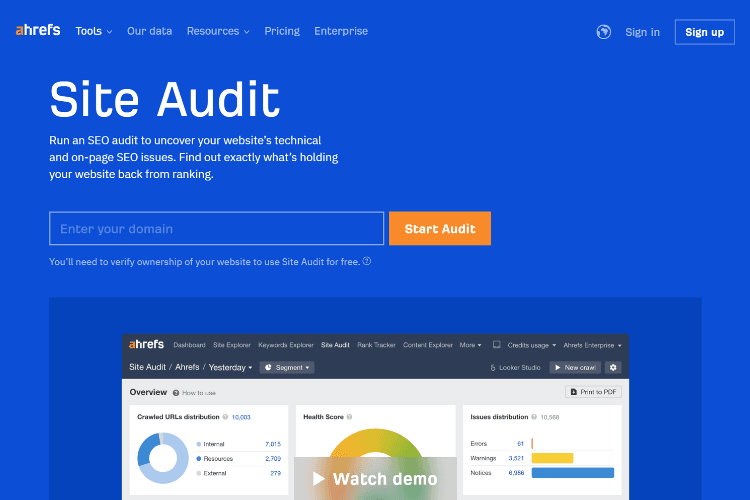 Site Audit And On Page Seo Using Ahrefs