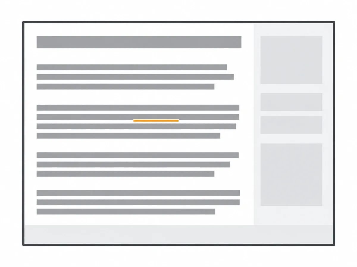A link sitting inside a paragraph of an article that is already published, in the body rather than the sidebar or footer