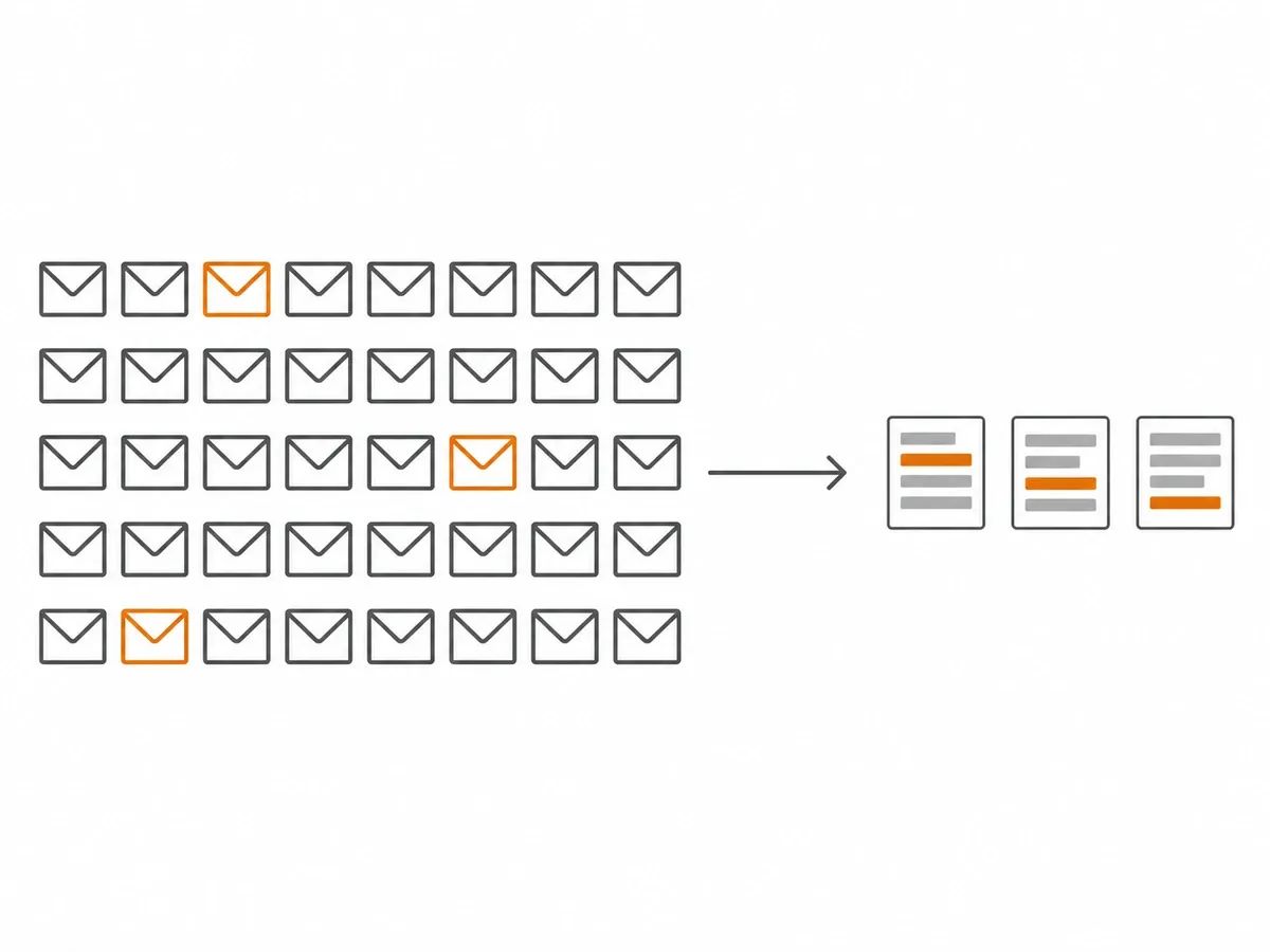 Skyscraper outreach in published tests: many emails sent, a small number of links won