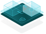 Securing link graphic illustration