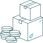 Visual representation of Rhino Rank services with commission money next to it