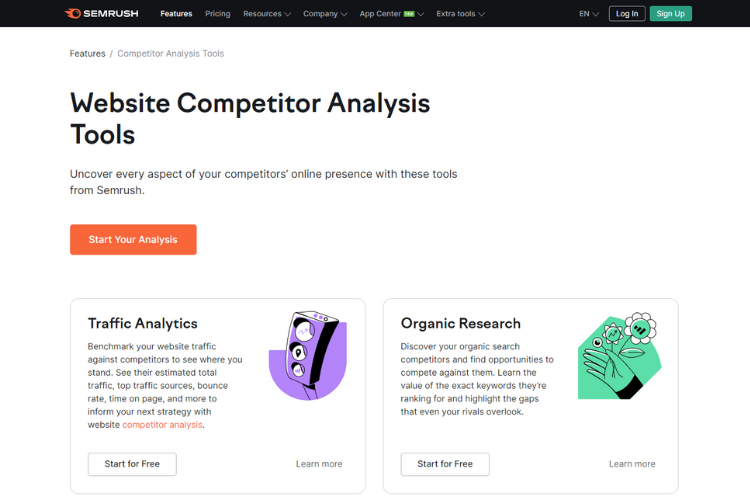 SEMRush - Competitors' Backlinks Analysis