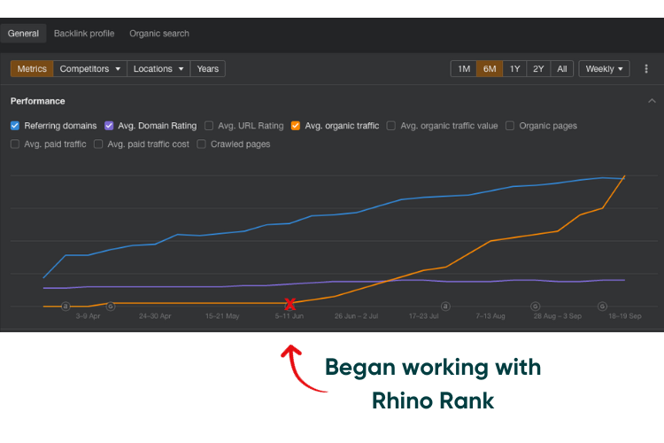 Ecommerce case study - 1,900% increase in organic traffic