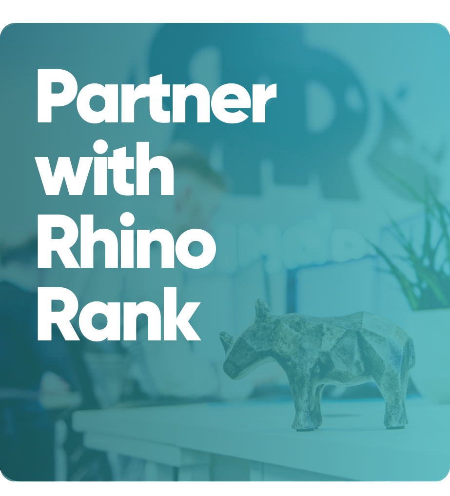 Partner with Rhino Rank - join over 1,300 webmasters
