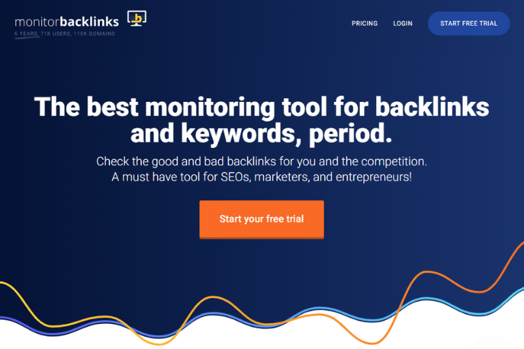 Monitor Backlinks platform 